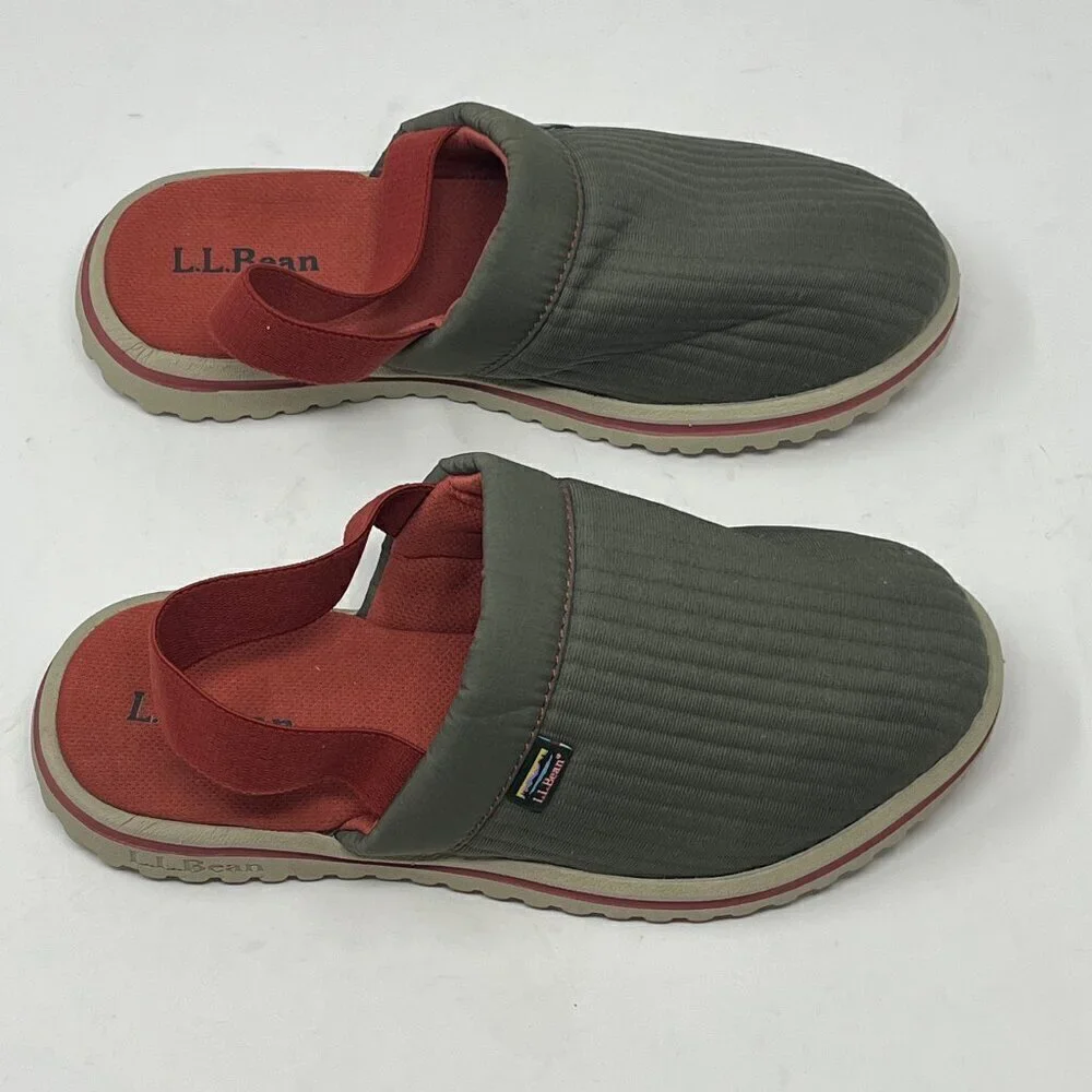 LL Bean Kids' Airlight Slippers ankle strap 3-4